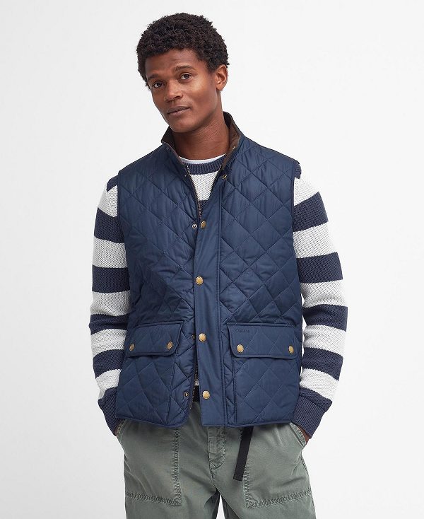 Barbour Lowerdale Gilet σκούρο μπλε | BABO87560
