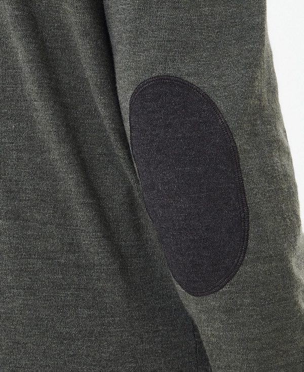 Barbour Loyton Merino Half Zip Sweatshirt γκρι | BABO88514