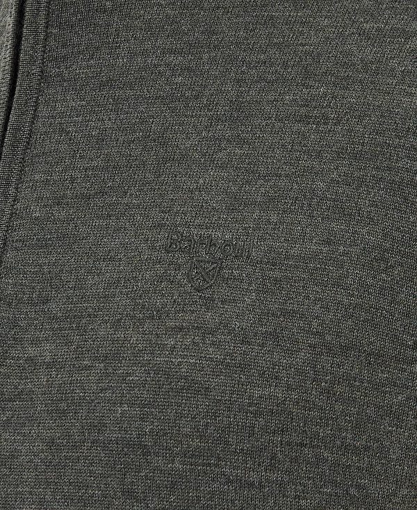 Barbour Loyton Merino Half Zip Sweatshirt γκρι | BABO88514