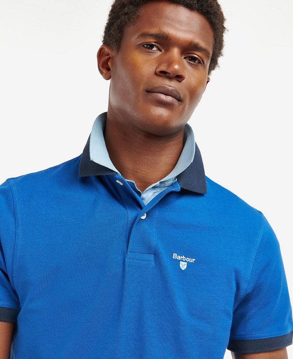 Barbour Lynton Polo Shirt μπλε | BABO88026