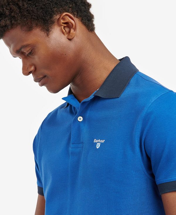 Barbour Lynton Polo Shirt μπλε | BABO88026