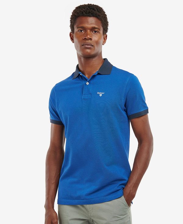 Barbour Lynton Polo Shirt μπλε | BABO88026