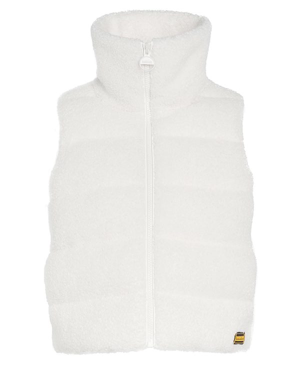 Barbour Maguire Fleece Gilet ασπρα | BABO89428