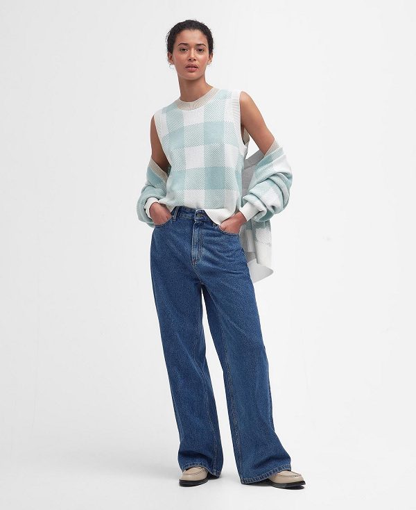 Barbour Maisie Wide-leg Jeans μπλε | BABO89843