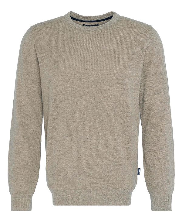 Barbour Marlow Crew Neck Jumper Μπεζ | BABO88691