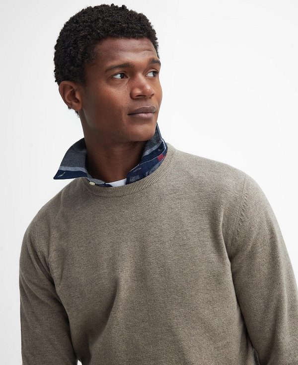 Barbour Marlow Crew Neck Jumper Μπεζ | BABO88691