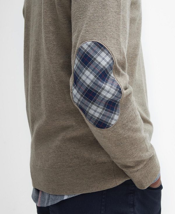 Barbour Marlow Crew Neck Jumper Μπεζ | BABO88691