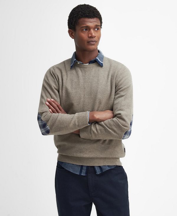 Barbour Marlow Crew Neck Jumper Μπεζ | BABO88691
