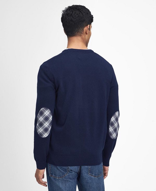 Barbour Marlow Crew Neck Jumper σκουρο μπλε | BABO88678