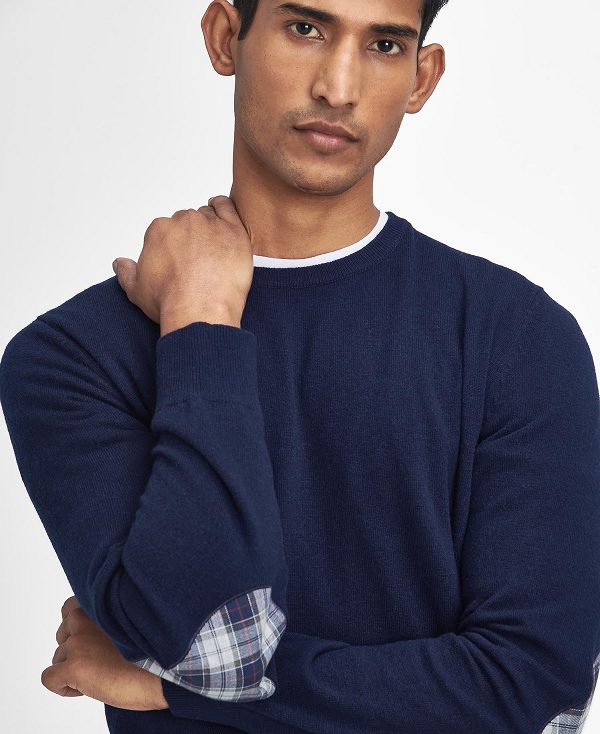 Barbour Marlow Crew Neck Jumper σκουρο μπλε | BABO88678