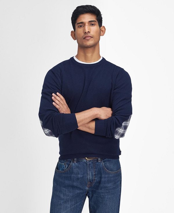 Barbour Marlow Crew Neck Jumper σκουρο μπλε | BABO88678