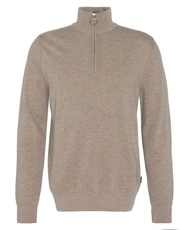 Barbour Marlow Half-zip Jumper Μπεζ | BABO88670