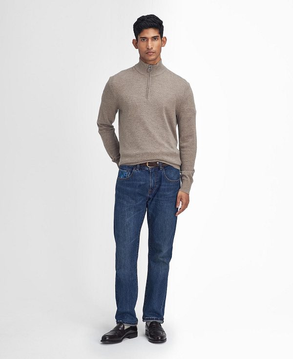 Barbour Marlow Half-zip Jumper Μπεζ | BABO88670