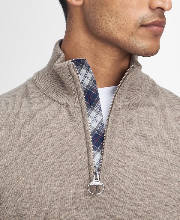 Barbour Marlow Half-zip Jumper Μπεζ | BABO88670