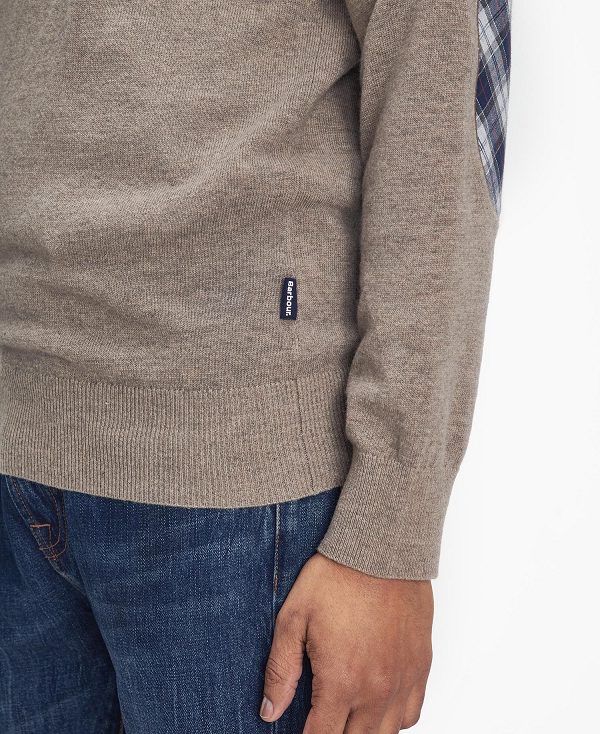 Barbour Marlow Half-zip Jumper Μπεζ | BABO88670