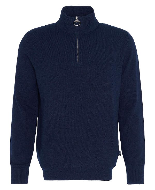 Barbour Marlow Half-zip Jumper σκουρο μπλε | BABO88672