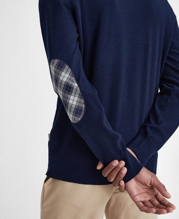Barbour Marlow Half-zip Jumper σκουρο μπλε | BABO88672