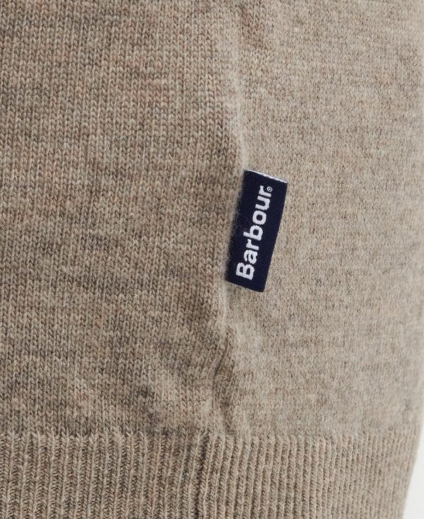Barbour Marlow V-neck Jumper Μπεζ | BABO88677
