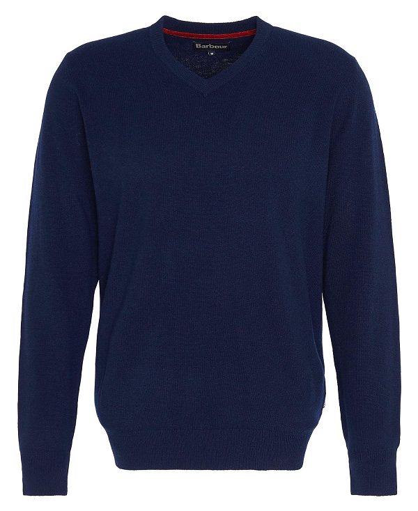 Barbour Marlow V-neck Jumper σκουρο μπλε | BABO88692