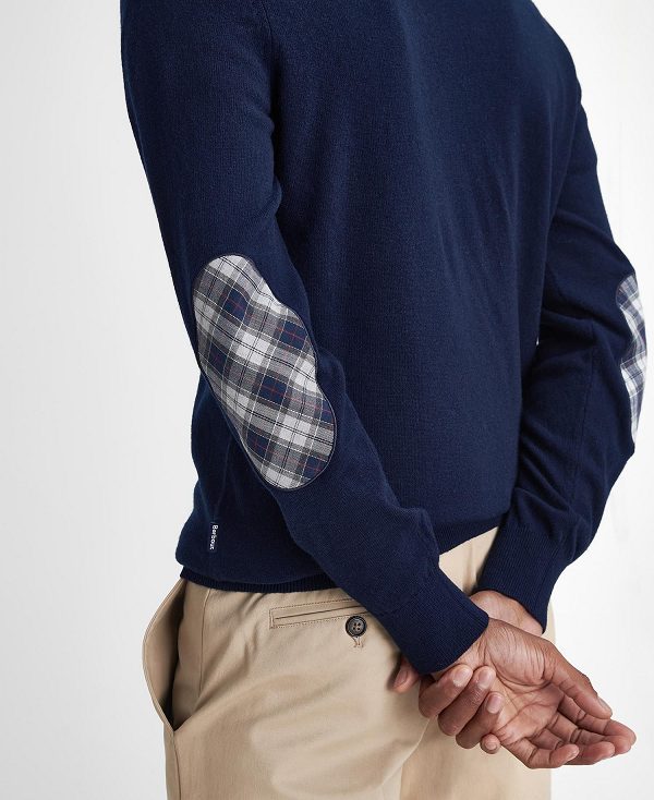 Barbour Marlow V-neck Jumper σκουρο μπλε | BABO88692