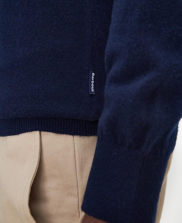 Barbour Marlow V-neck Jumper σκουρο μπλε | BABO88692