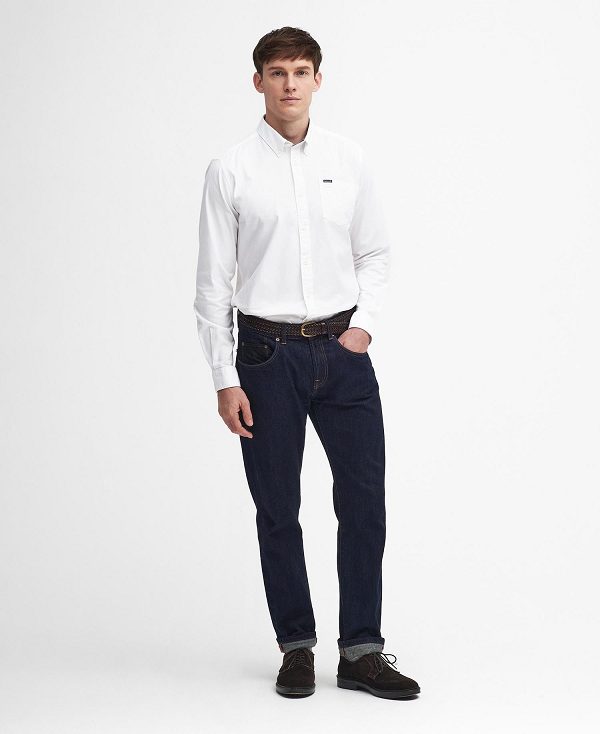 Barbour Marsden Tailored Long-sleeved Shirt ασπρα | BABO87920
