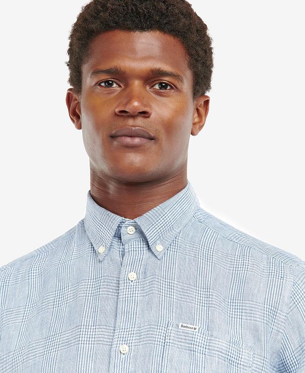 Barbour Marwood Tailored Shirt μπλε | BABO87625