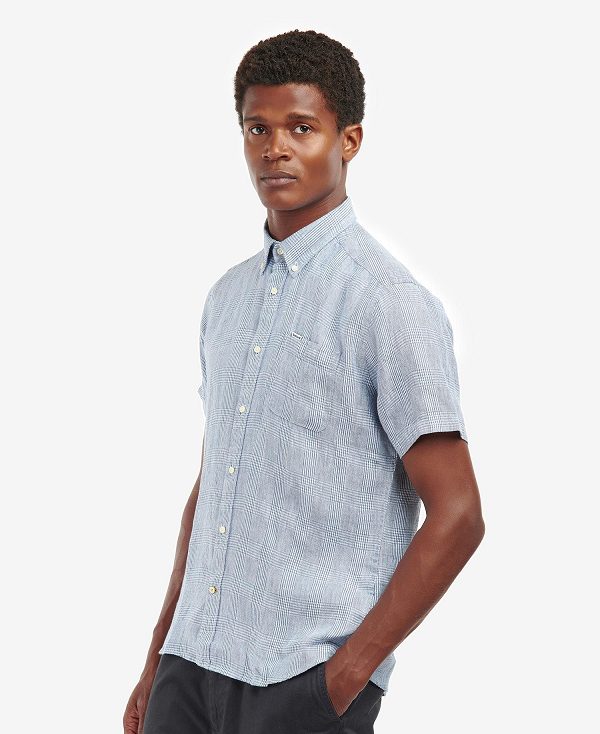 Barbour Marwood Tailored Shirt μπλε | BABO87625