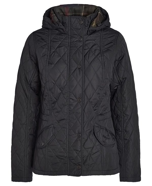 Barbour Millfire Quilted Jacket μαυρα | BABO89324