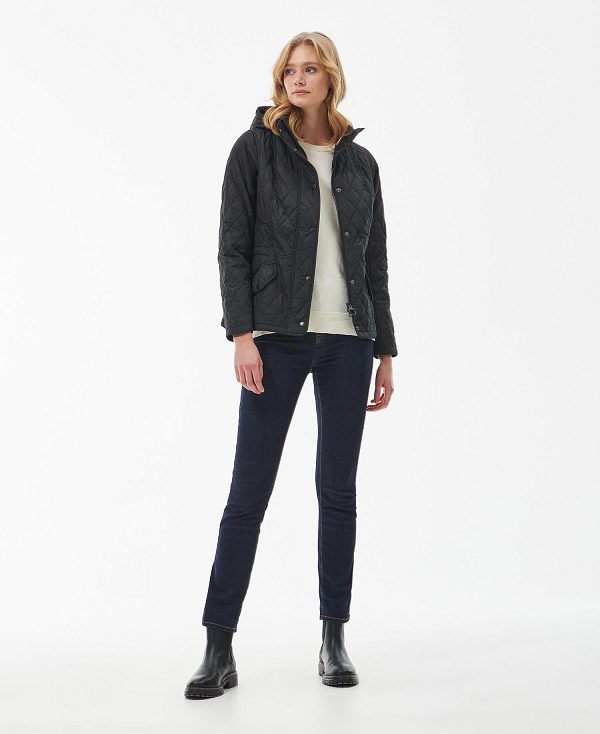 Barbour Millfire Quilted Jacket μαυρα | BABO89324