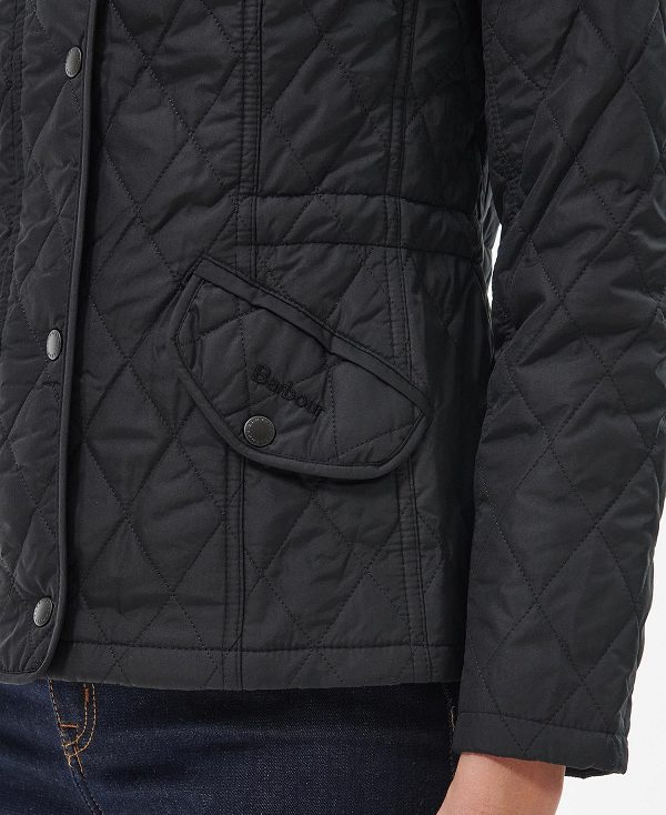 Barbour Millfire Quilted Jacket μαυρα | BABO89324