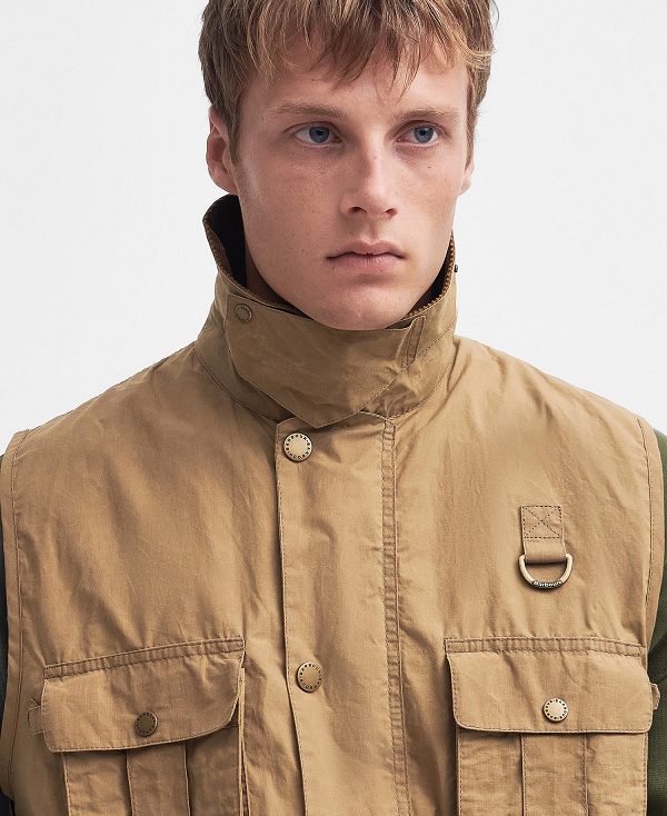 Barbour Modified Transport Vest Χακί | BABO87550