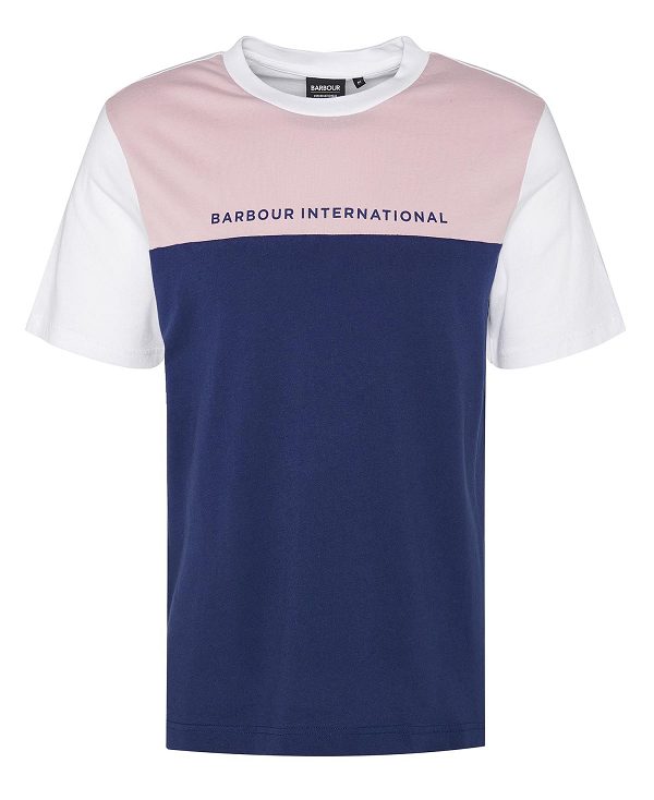 Barbour Mondrian Colour-blocked T-shirt ασπρα | BABO88368