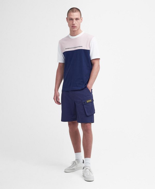 Barbour Mondrian Colour-blocked T-shirt ασπρα | BABO88368