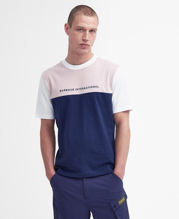 Barbour Mondrian Colour-blocked T-shirt ασπρα | BABO88368