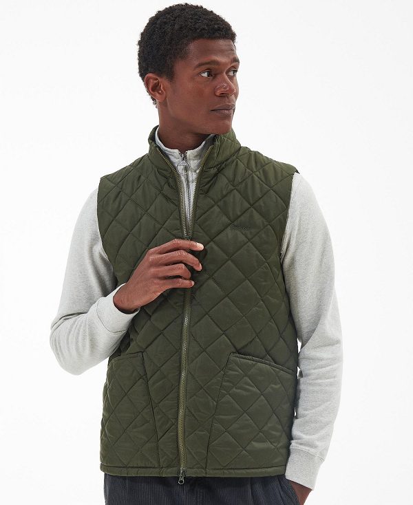 Barbour Monty Gilet Ελιά | BABO87520