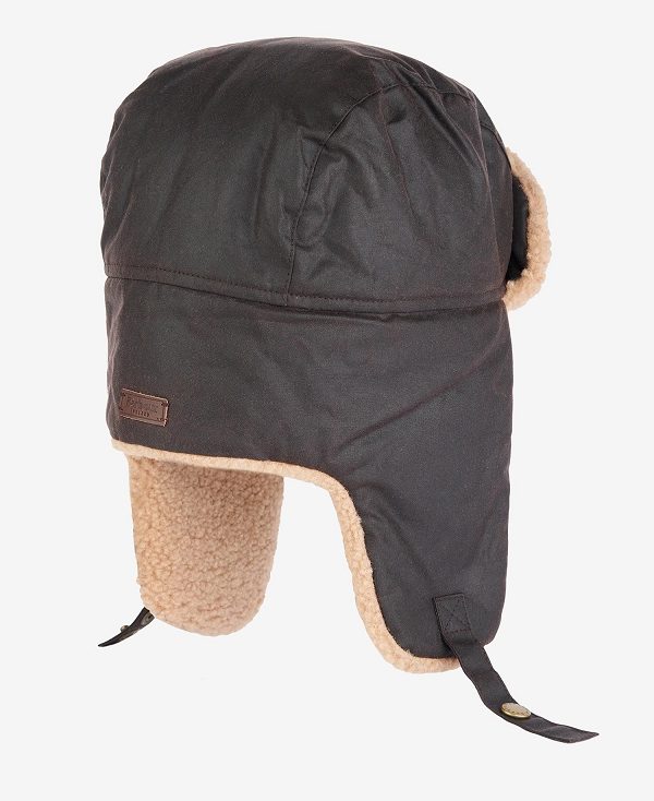 Barbour Morar Wax Trapper Hat Ελιά | BABO89035