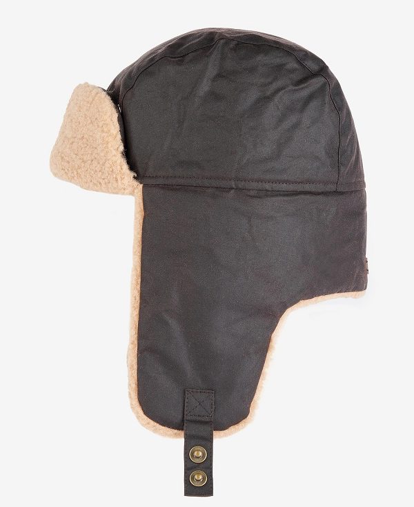 Barbour Morar Wax Trapper Hat Ελιά | BABO89035