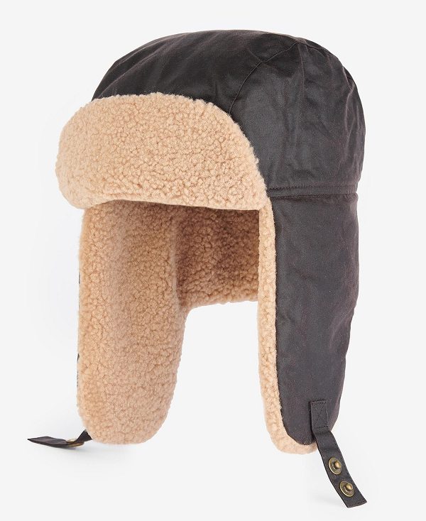 Barbour Morar Wax Trapper Hat Ελιά | BABO89035