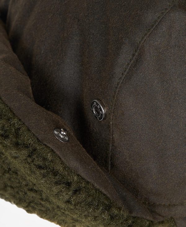 Barbour Morar Wax Trapper Hat Ελιά | BABO89048