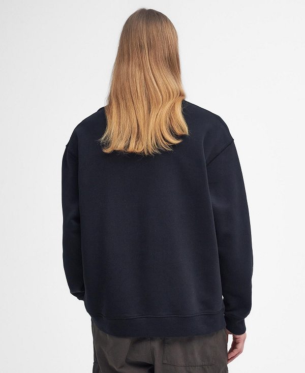 Barbour Mosely Oversized Sweatshirt μαυρα | BABO88630
