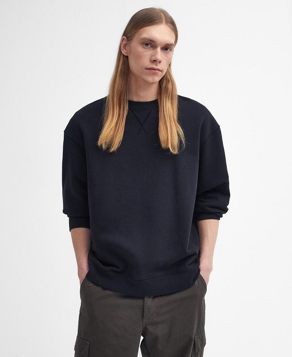 Barbour Mosely Oversized Sweatshirt μαυρα | BABO88630