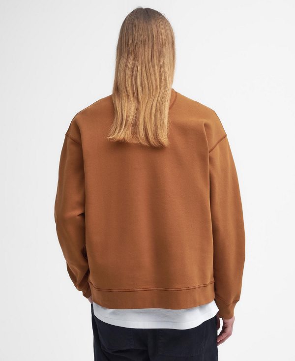 Barbour Mosely Oversized Sweatshirt πορτοκαλι | BABO88636