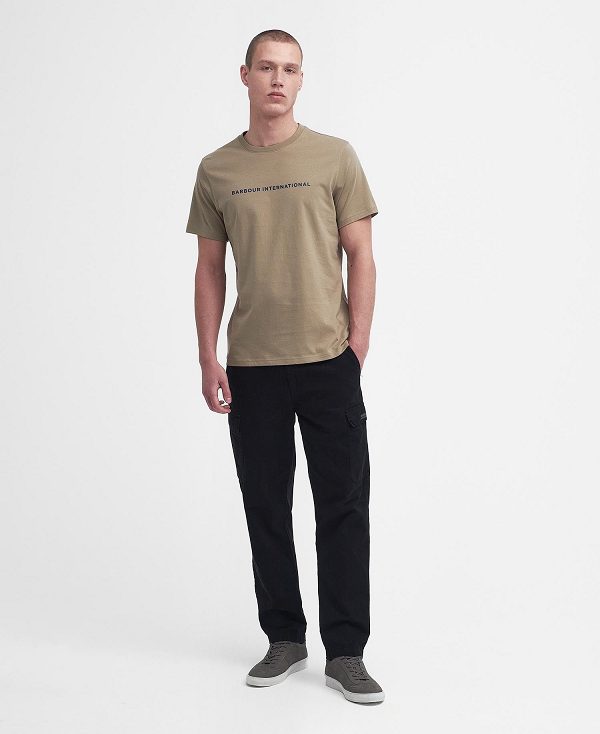 Barbour Motored T-shirt Χακί | BABO88329