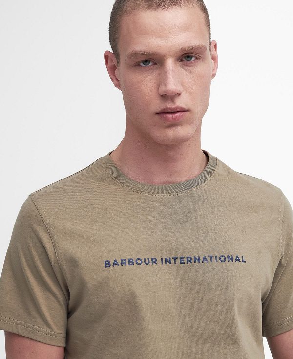 Barbour Motored T-shirt Χακί | BABO88329