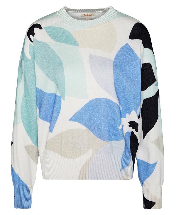 Barbour Nadia Floral Crew Neck Jumper Πολύχρωμο | BABO89698