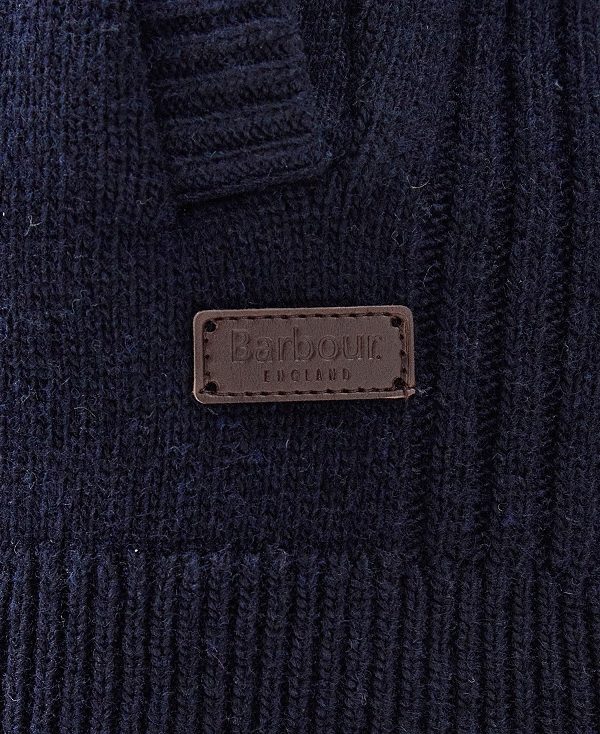 Barbour Nelson Essential Full-zip Jumper σκουρο μπλε | BABO88583