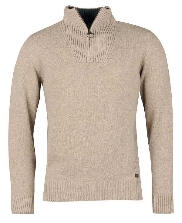 Barbour Nelson Essential Half-zip Jumper γκρι | BABO88557