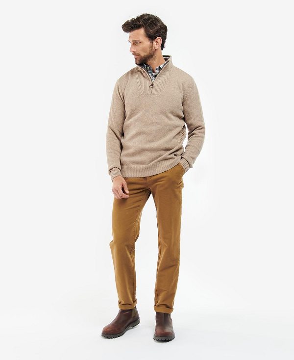 Barbour Nelson Essential Half-zip Jumper γκρι | BABO88557