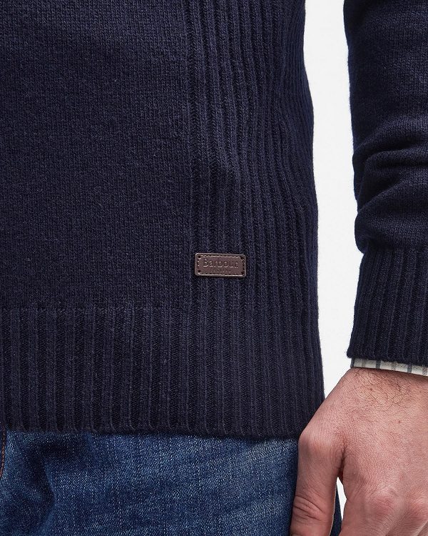 Barbour Nelson Essential Half-zip Jumper σκουρο μπλε | BABO88572